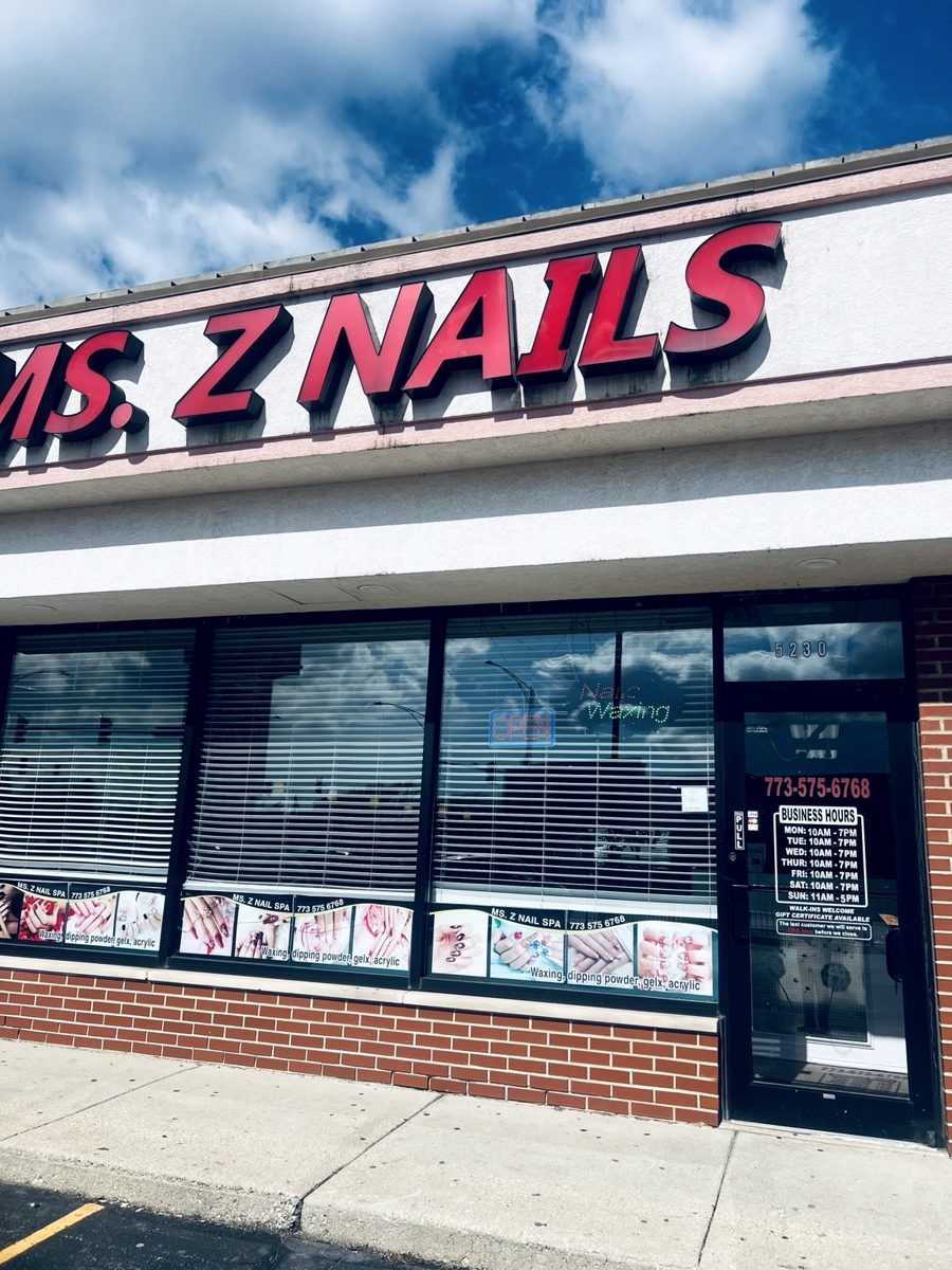 Ms Z Nail Spa storefront daytime